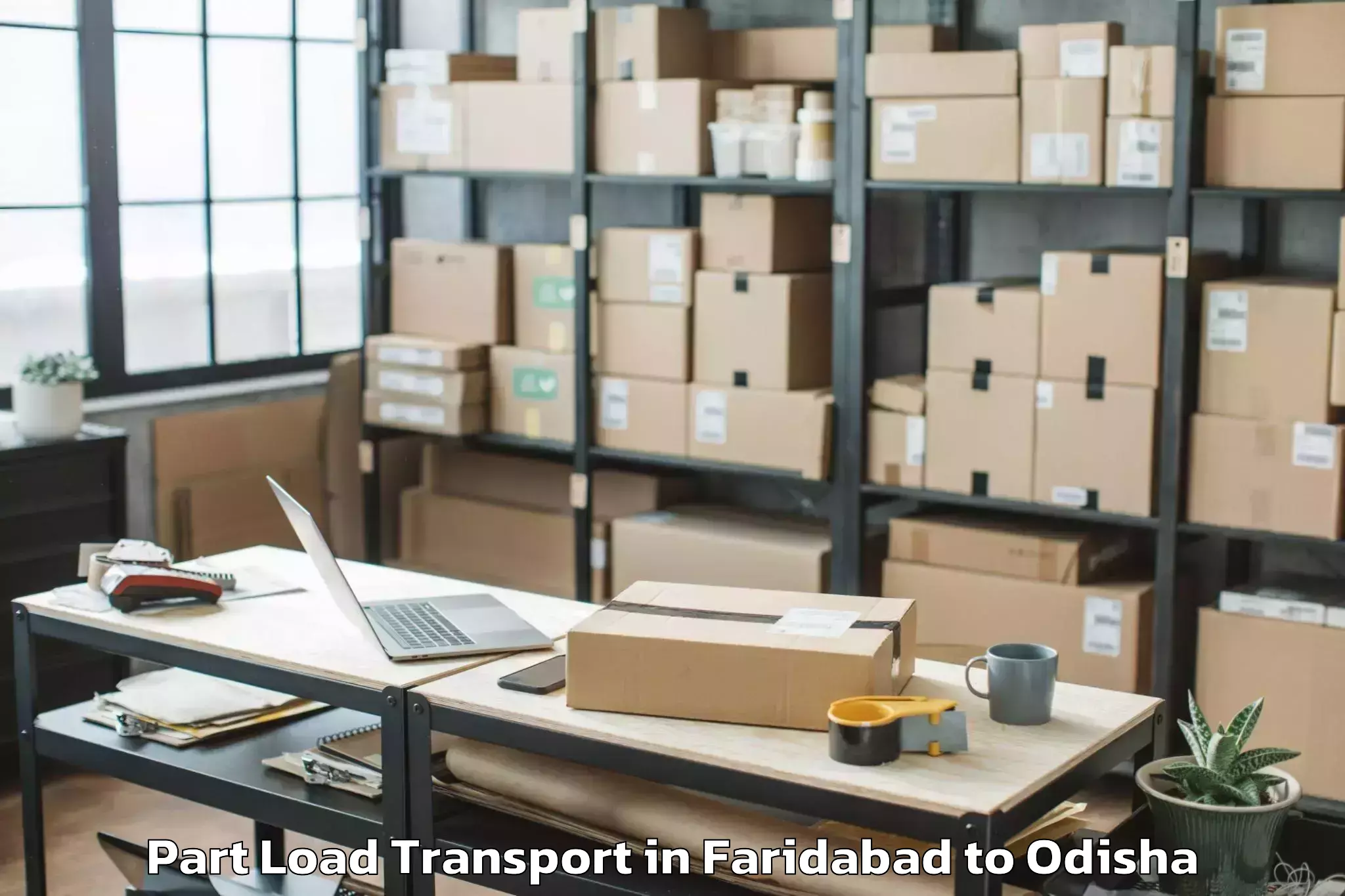 Book Faridabad to Phiringia Part Load Transport Online